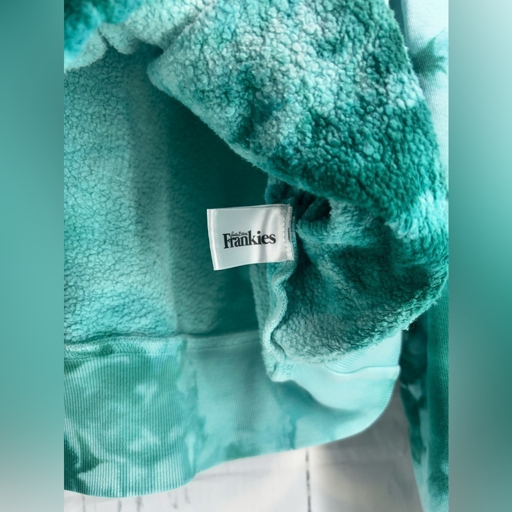 Frankie's Bikinis Burl Sweatshirt Womens Hoodie Tie Dye Long Sleeve Outdoor Sz M - Picture 9 of 10